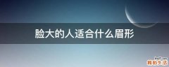 脸大的人适合什么眉形