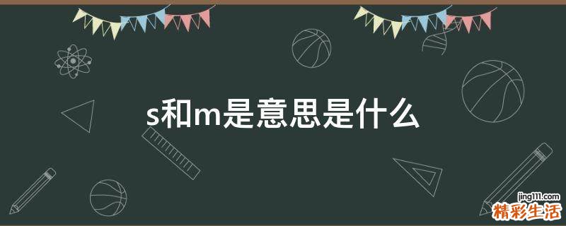 s和m是意思是什么