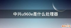 中兴u960e是什么处理器