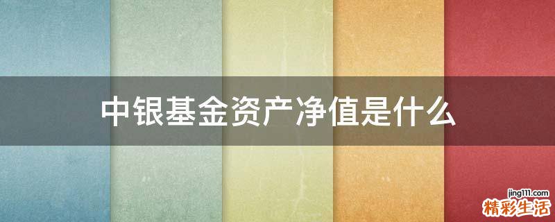 中银基金资产净值是什么