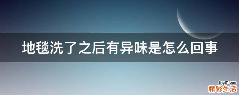 地毯洗了之后有异味是怎么回事