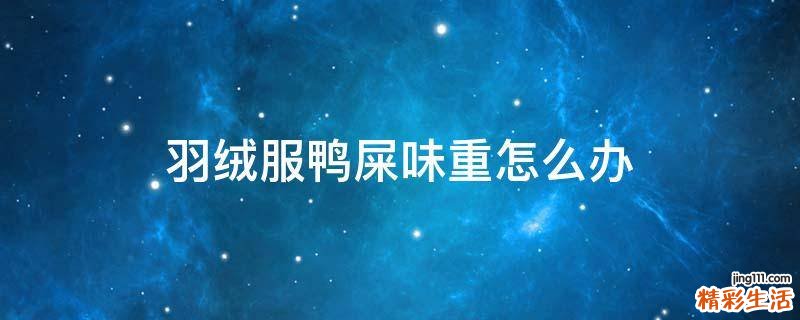 羽绒服鸭屎味重怎么办