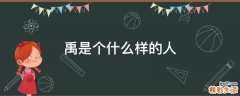 禹是个什么样的人