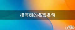 描写树的名言名句