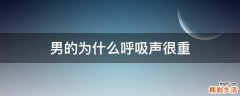 男的为什么呼吸声很重