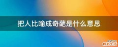 把人比喻成奇葩是什么意思