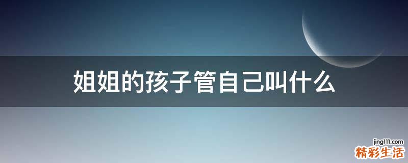 姐姐的孩子管自己叫什么