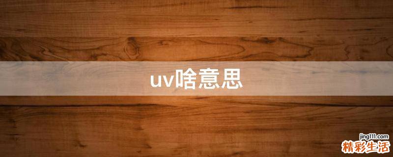 uv啥意思