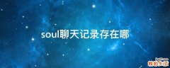 soul聊天记录存在哪