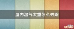 屋内湿气太重怎么去除