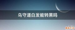 乌守道白发能转黑吗