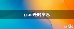 giao是啥意思