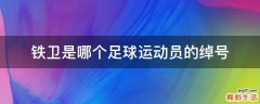 铁卫是哪个足球运动员的绰号