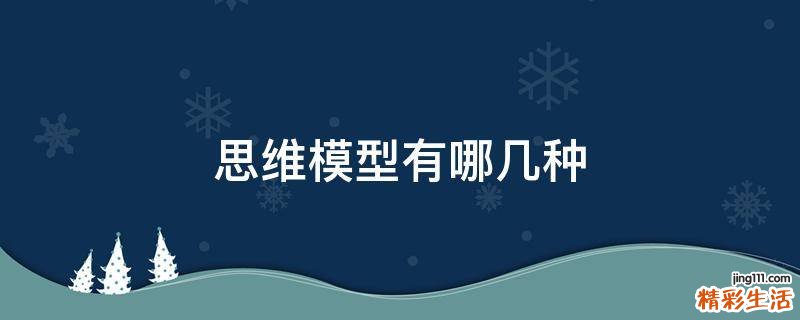思维模型有哪几种