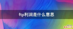 ftp利润是什么意思