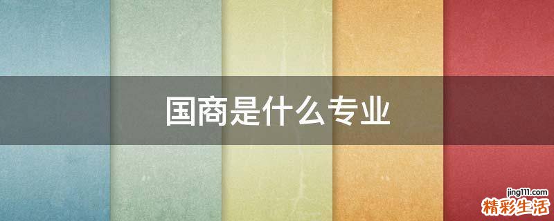 国商是什么专业