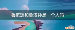 鲁滨逊和鲁滨孙是一个人吗