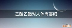 乙酸乙酯对人体有害吗