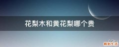 花梨木和黄花梨哪个贵