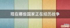 现在哪些国家正在经历战争
