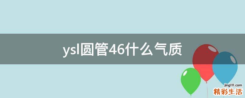 ysl圆管46什么气质