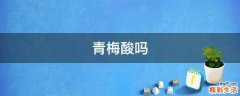 青梅酸吗