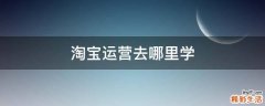 淘宝运营去哪里学