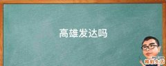 高雄发达吗