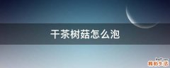 干茶树菇怎么泡