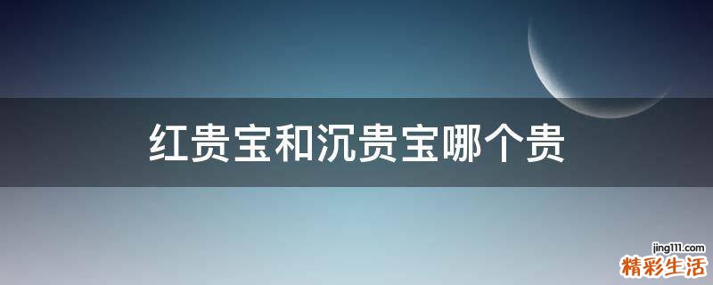 红贵宝和沉贵宝哪个贵