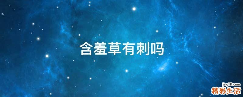 含羞草有刺吗
