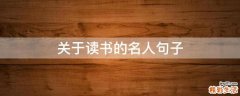 关于读书的名人句子