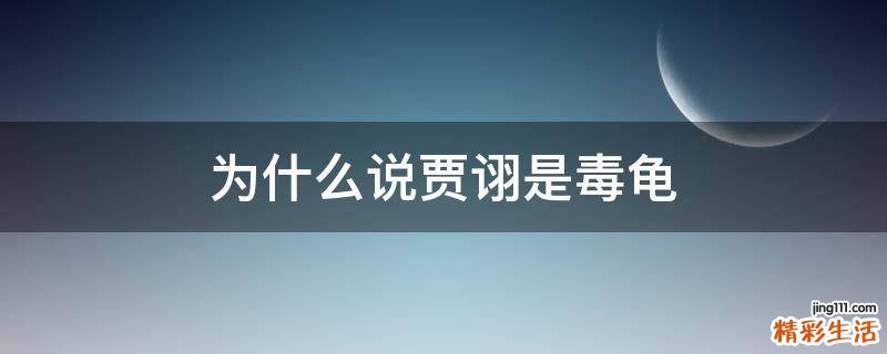 为什么说贾诩是毒龟
