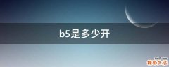 b5是多少开