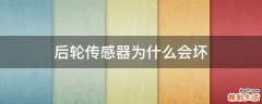 后轮传感器为什么会坏