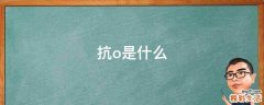 抗o是什么