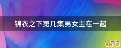 锦衣之下第几集男女主在一起