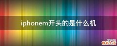 iphonem开头的是什么机