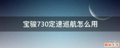 宝骏730定速巡航怎么用