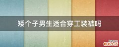 矮个子男生适合穿工装裤吗