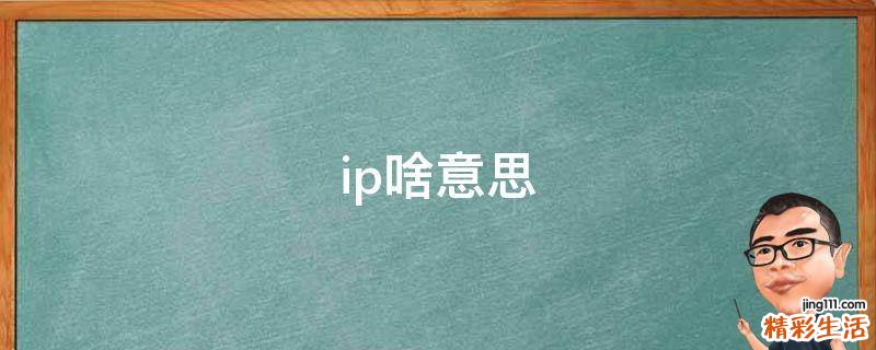 ip啥意思