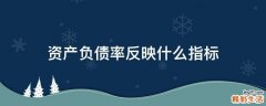 资产负债率反映什么指标