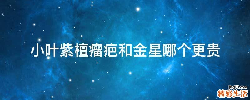 小叶紫檀瘤疤和金星哪个更贵