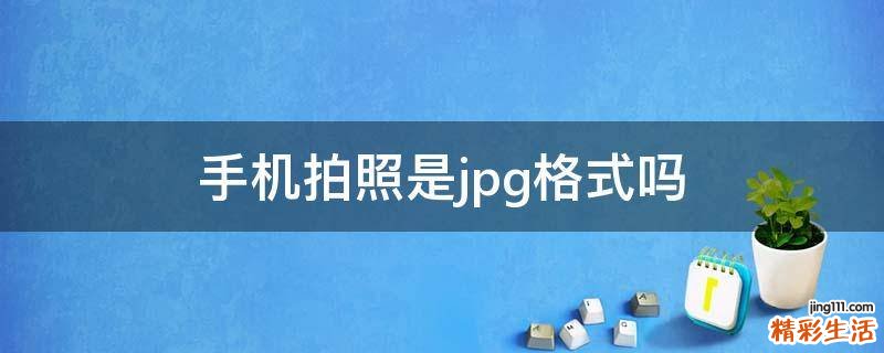 手机拍照是jpg格式吗