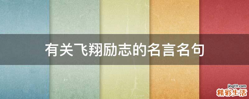 有关飞翔励志的名言名句