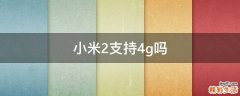 小米2支持4g吗