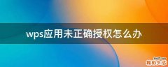 wps应用未正确授权怎么办