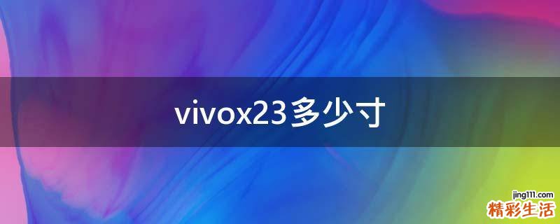 vivox23多少寸