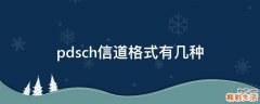 pdsch信道格式有几种