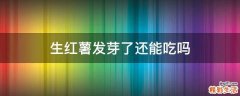 生红薯发芽了还能吃吗